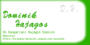 dominik hajagos business card